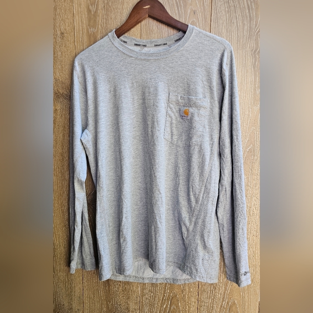 Carhartt Men's Heather Gray Long Sleeve Tee